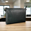 Derek Alexander Zip Top Leather Crossbody Bag