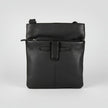 JBG Slim Genuine Leather Crossbody Bag. RFID Blocking Travel Purse with Multi-Zipper Pockets