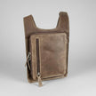 JBG Slim RFID Leather Crossbody Organizer Bag. Anti-Theft Travel Purse