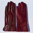 Women's Drum Dyed Lamb Leather Gloves with Wool Blend Lining