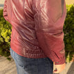 BOL Men's Double Collar Leather Bomber Jacket
