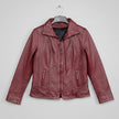 Women's Classic Sheepskin Leather Jacket with Removable Insulation