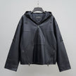 Sporty Women's Lamb Leather Hoodie Jacket