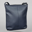 Slim Leather Crossbody. Small Vertical Zip Women’s Bag with Adjustable Strap