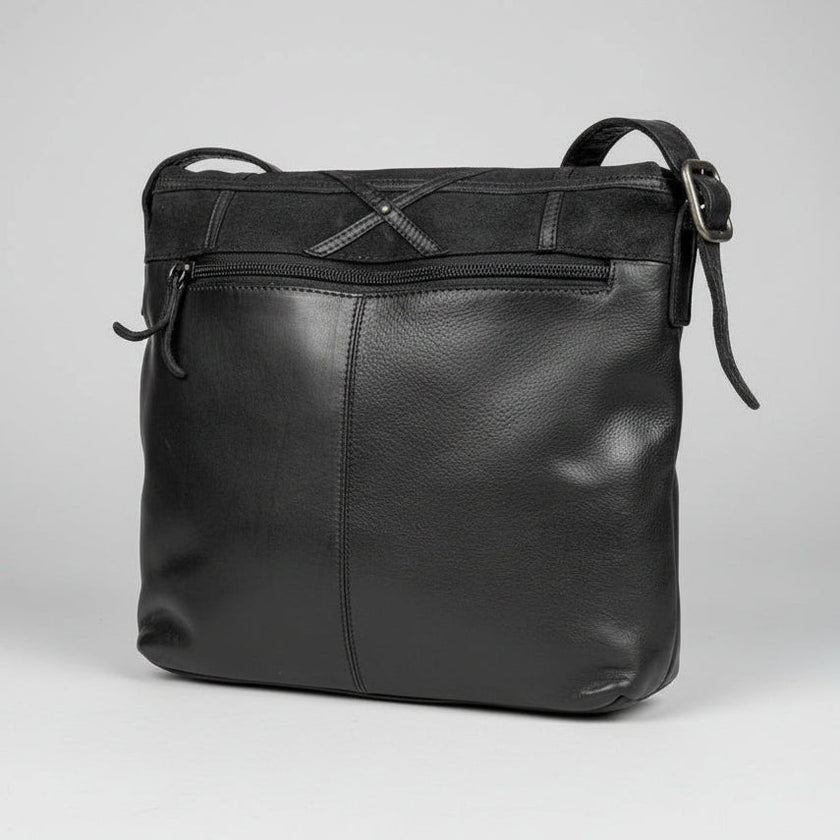 MET Women's Convertible Leather Bag, Foldover Design
