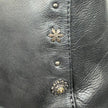MET Women's Cow Leather Crossbody Bag with Front Zipper Pocket & Stud Detail