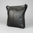 MET Cow Leather Crossbody Bag with Woven Front