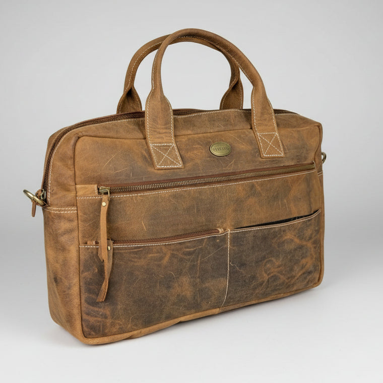 Buffalo Leather Laptop Bag 17