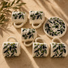 Handmade Ceramic Coffee Cup Set for 6 – Espresso Cups & Saucers Gift Set