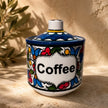 Handmade Floral Ceramic Pot with Lid – Storage Jar, Canister & Kitchen Container
