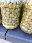 Jenin Palestinian Pickled Green Olives 1.5kg – Cracked Olives in Brine