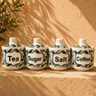 Handmade Olive Branch Ceramic Pot with Lid – Storage Jar, Canister & Kitchen Container