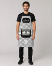 Palestinian Keffiyeh Cooking Apron – Olive Oil & Za’atar Heritage Kitchen Apron with Pocket