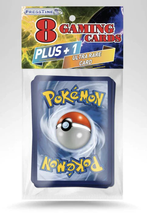 White Knight Toys - Pokémon - Pack de 8 cartes (+ 1 carte ultra-rare par pack)