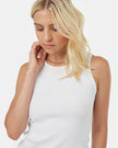 Rib High Neck Tank