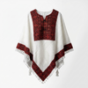 Poncho of Palestine | All White Kufiya (Keffiyeh) Tatreez