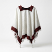 Poncho of Palestine | All White Kufiya (Keffiyeh) Tatreez