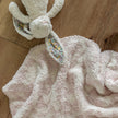 Primrose Pink and Soft White Vintage Floral Print Toddler Blanket
