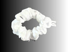 Silk Hair Scrunchie White