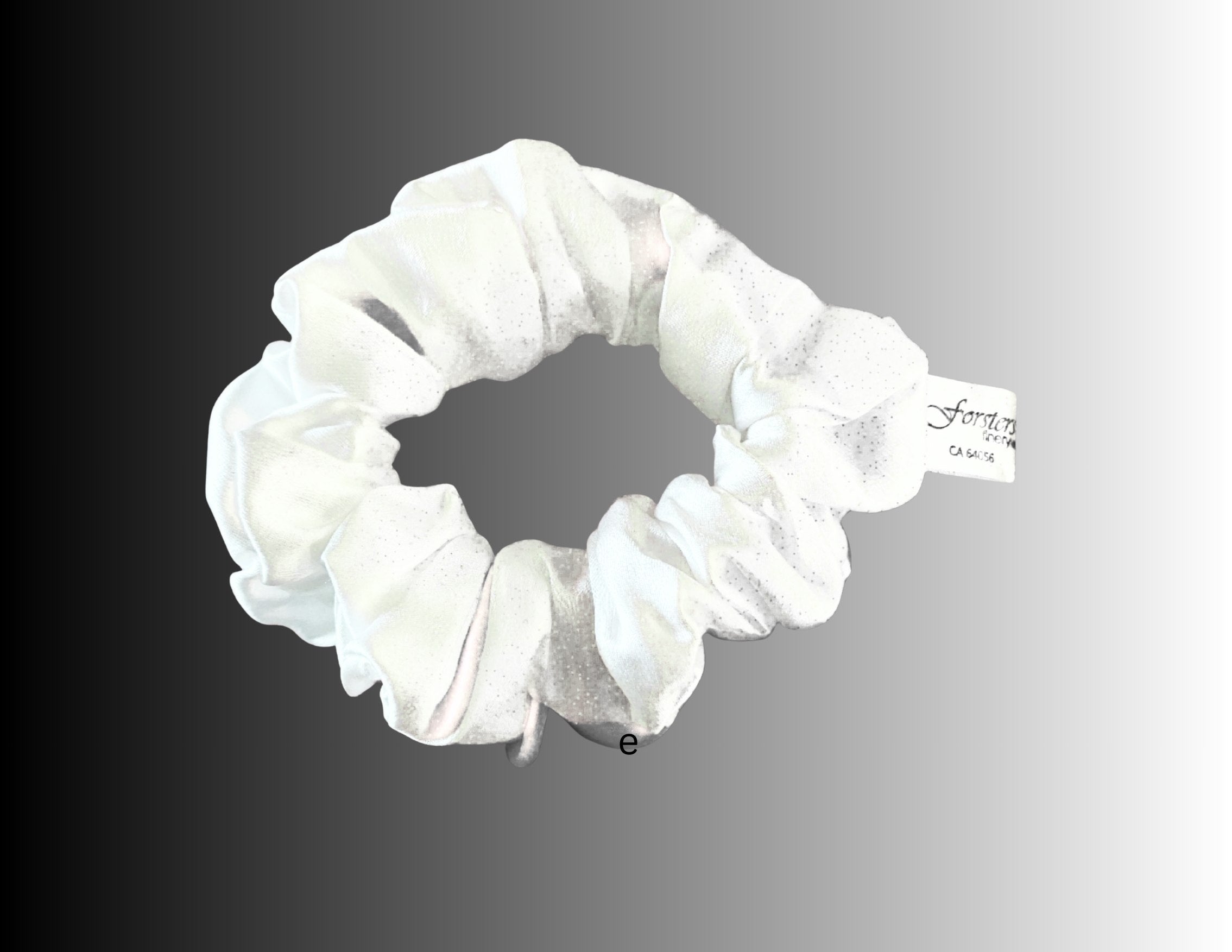 Silk Hair Scrunchie White