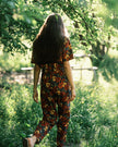 Women's Wild Peonies Print Jumpsuit
