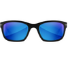 Wiley X WX Helix Sunglasses with Captivate Polarized Blue Mirror Lenses and Matte Black Frame