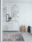 Willow Dark Grey White Rug