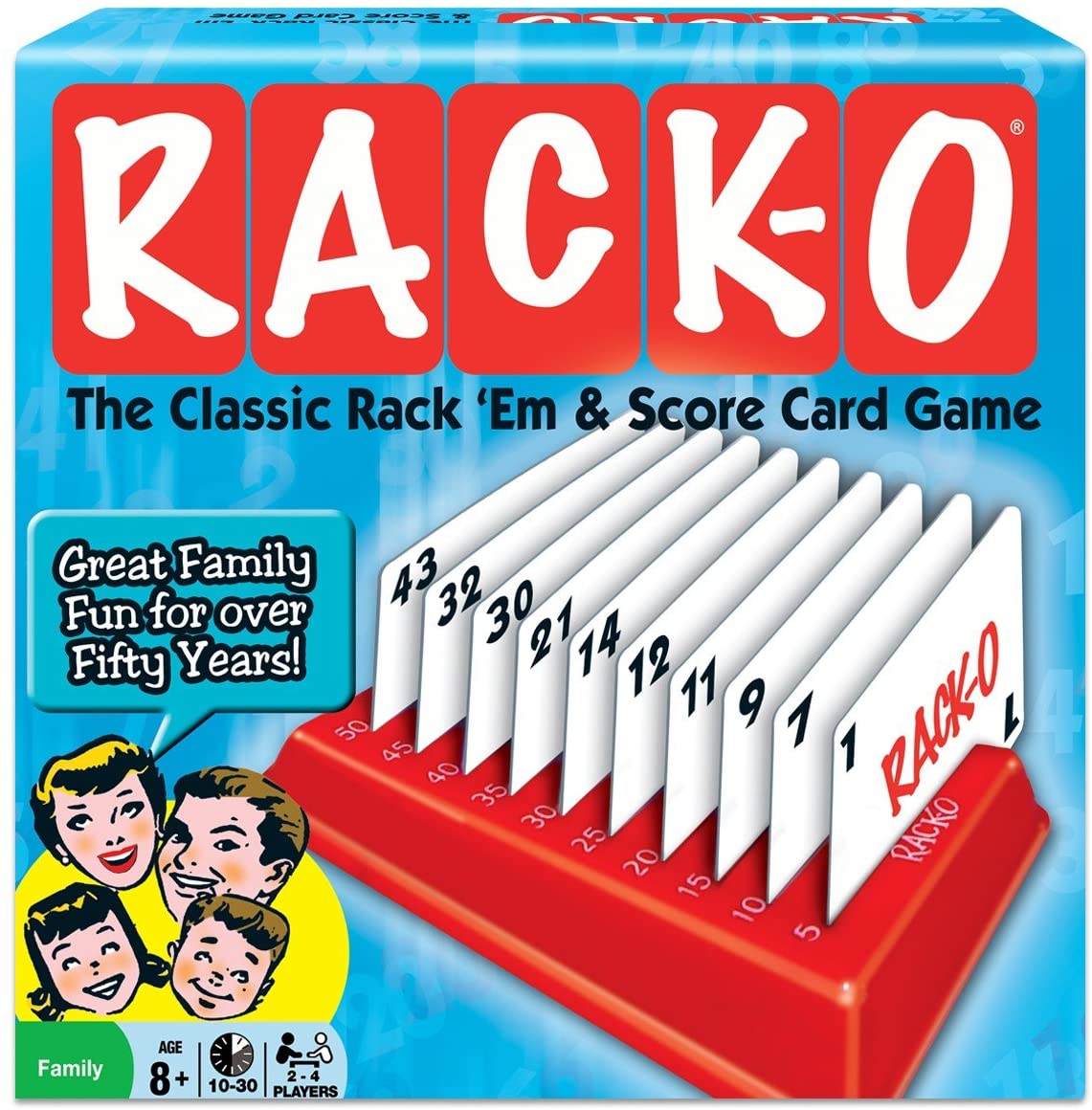 Winning Moves - Rack-O, Retro Package Card Game