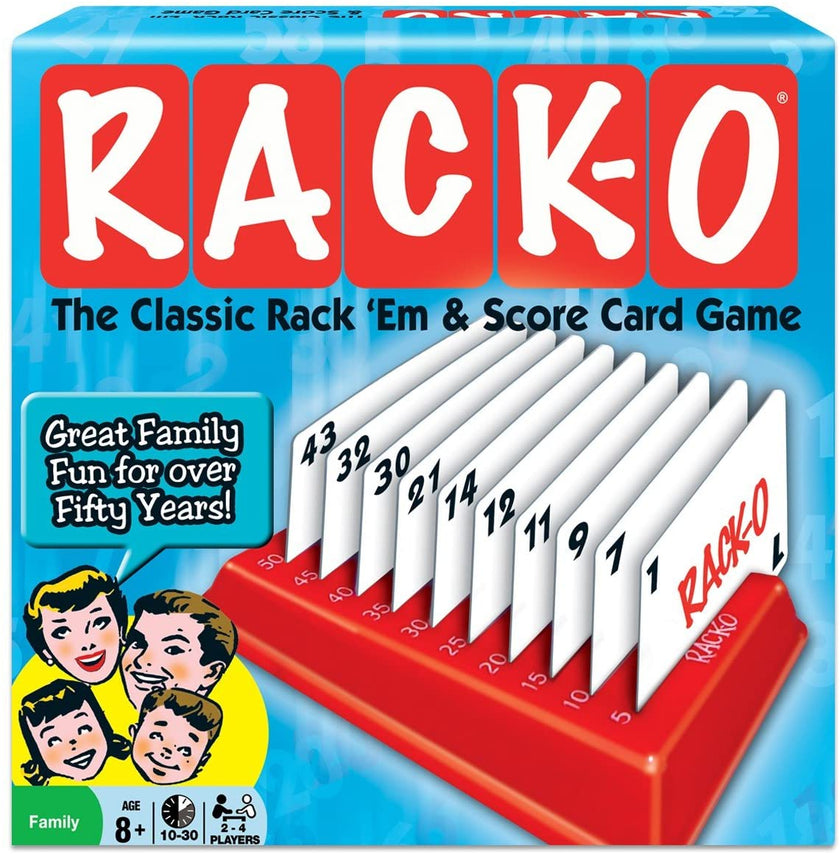 Winning Moves - Rack-O, Retro Package Card Game