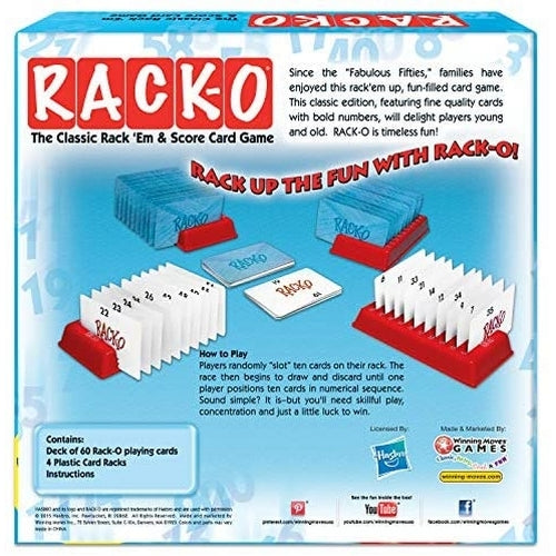 Winning Moves - Rack-O, Retro Package Card Game
