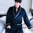 Coral Dressing Gown – Luxurious Thick Rabbit Fur Pajamas for Men