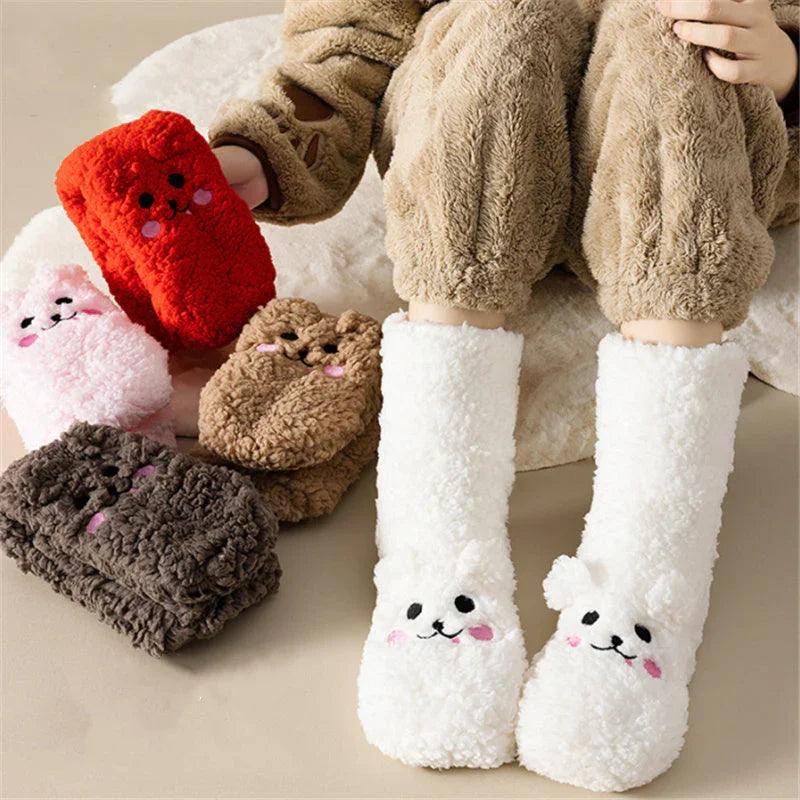 Velvet Socks – Soft Polyester Cotton Warm Women’s Cozy Socks