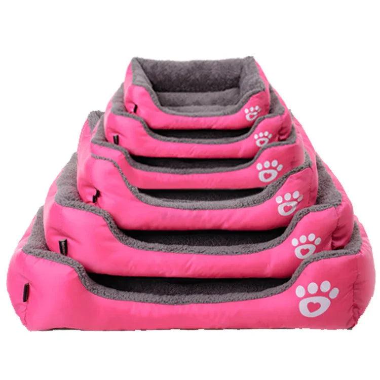 Winter Warm Dog Bed Nest – Moisture-Proof Oxford, PP Cotton Fill, S–XXXL