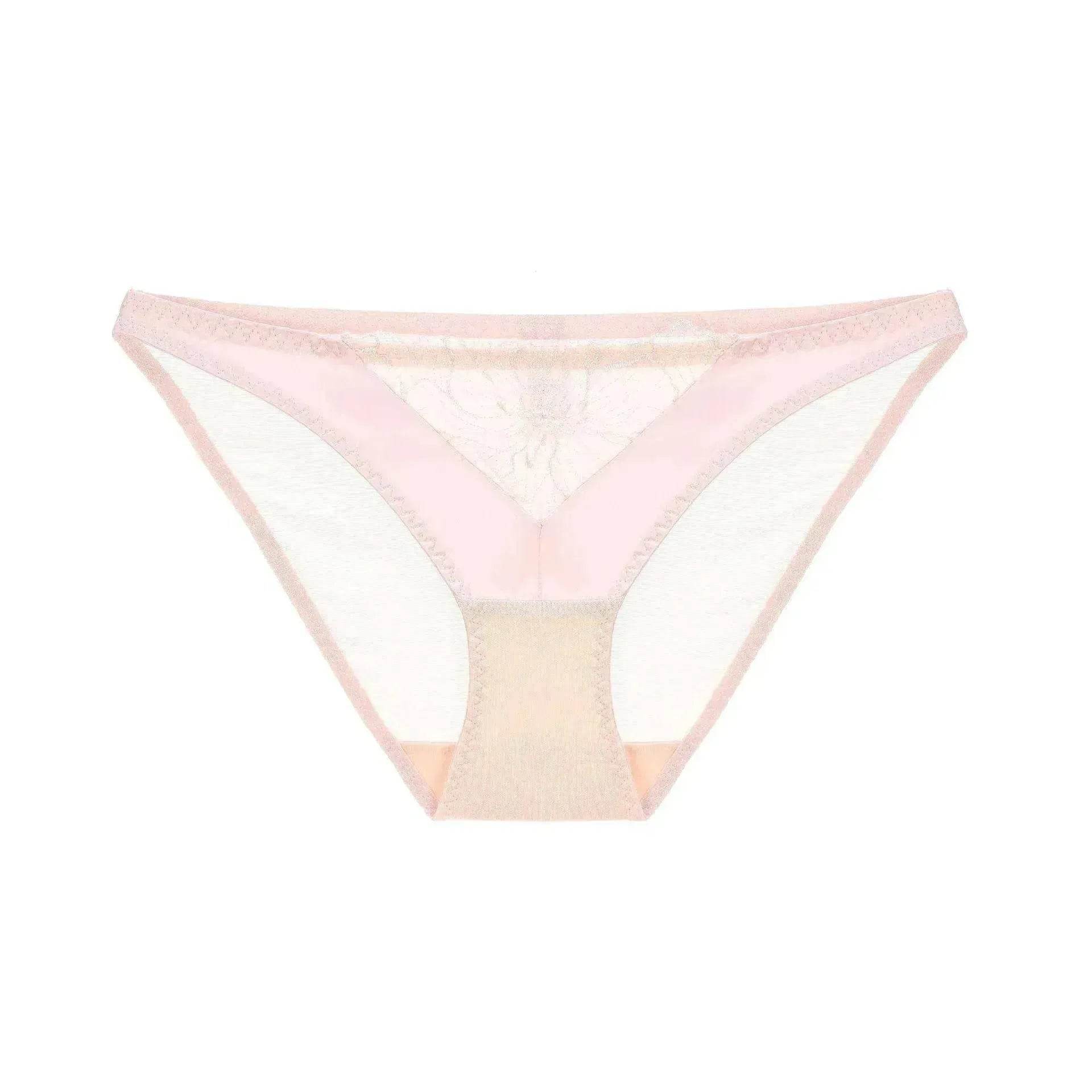 Wireless Thin Push Up Pure Lace Underwear Set