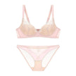 Wireless Thin Push Up Pure Lace Underwear Set