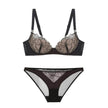 Wireless Thin Push Up Pure Lace Underwear Set