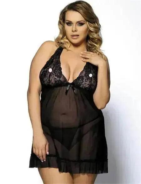 Women Charming Lingerie Big Code Sleepwear Sleep dress