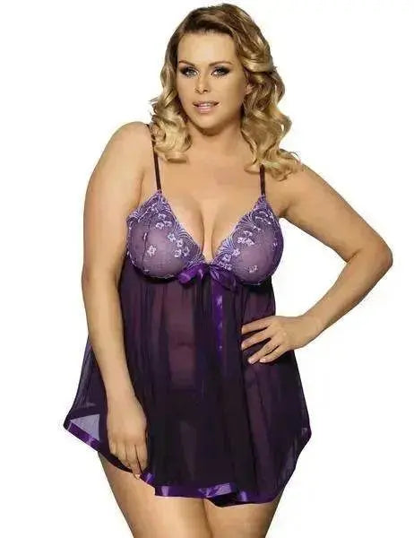 Women Charming Lingerie Big Code Sleepwear Sleep dress