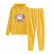 Women Loose Plus Size Long Sleeve Christmas Hoodie Outfit set 2pcs