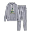 Women Loose Plus Size Long Sleeve Christmas Hoodie Outfit set 2pcs