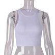 Women T-shirt Charming Sleeveless Camisole Crop Top Tank Top