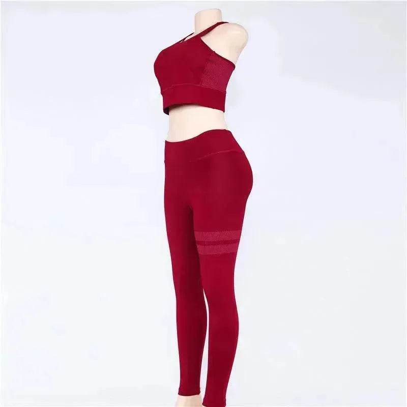 Women sport Suit Gym Yoga Sets 2 Pieces Women Sportwear Yoga Set Fitness Sportwear Workout Set Fitness Yoga Wear