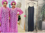 Women's Arab  Style Loose Lace Long Dress
