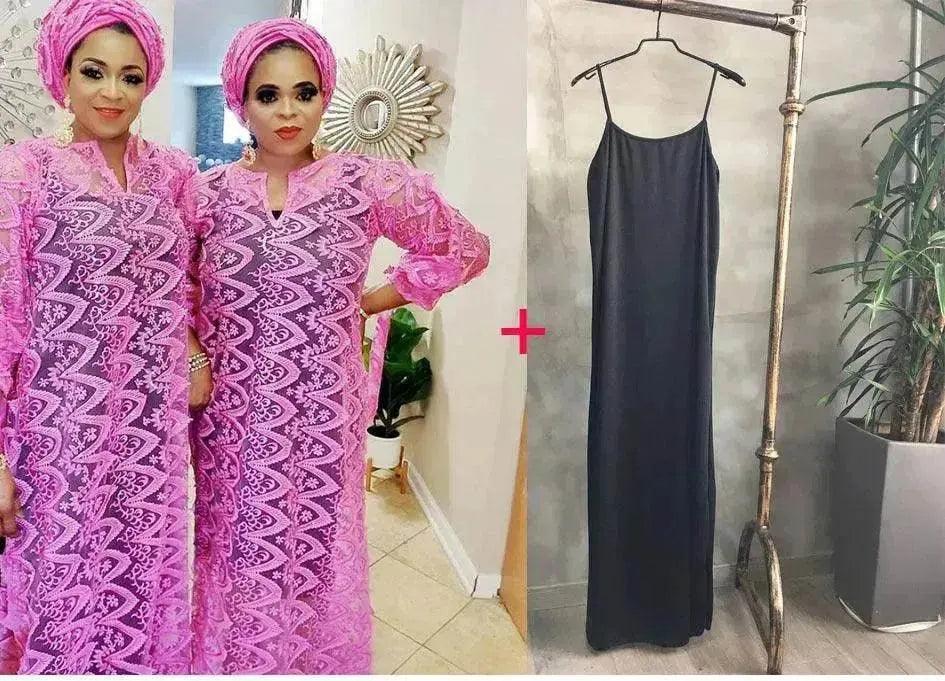 Women's Arab  Style Loose Lace Long Dress