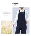 Women's Autumn Warm Corduroy Loose Solid Color Suspender Pants