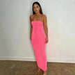 Women's Backless Charming Strap Slim Dress Tube Top Halter Dress Club Party Beach Outfits Summer
