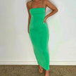 Women's Backless Charming Strap Slim Dress Tube Top Halter Dress Club Party Beach Outfits Summer