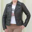 Women's Biker Look Sheep Leather Jacket