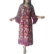 Women's Bronzing Printed Casual Dubai Arab  Robe