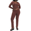 Women's Comfortable Hoodie Leisure Charming Long Sleeve Sweater And High Waist Long Pants Suit